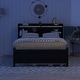 preview thumbnail 2 of 9, Full Captain Bed with Type-C USB Ports & LED Headboard & Trundle, Espresso