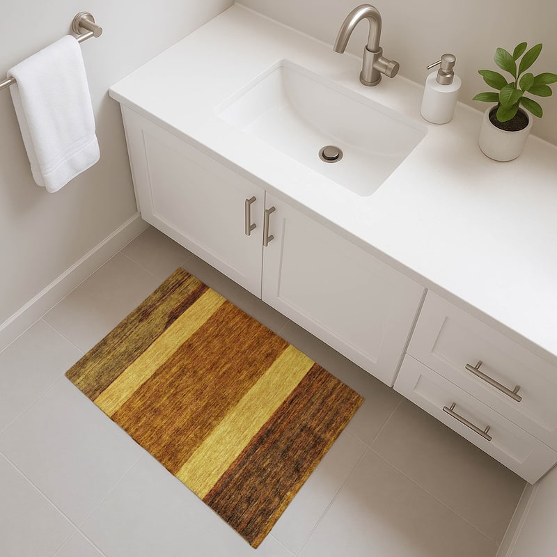 Premium Washable Super Soft Ombre Gabbeh Mayfield Rug - Terracotta - 1'8" x 2'6"