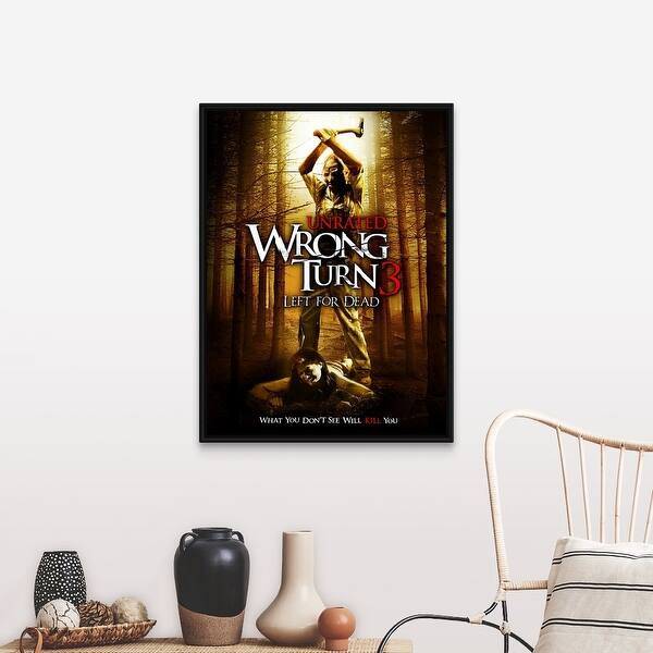 Shop Wrong Turn 3 Left For Dead Movie Poster Black Float