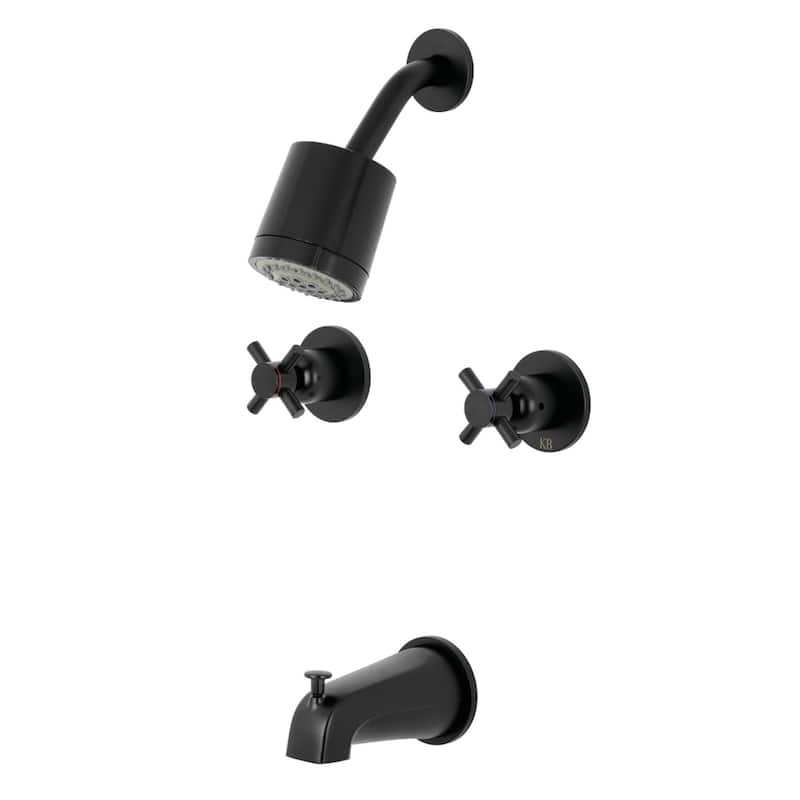 Concord Two-Handle Tub and Shower Faucet - Matte Black