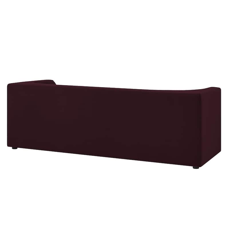 Hilda 86" Curved Back Performance Velvet Sofa