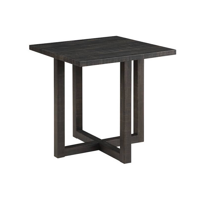 Mizo 5 Piece Coffee Table Set, 4 Nesting Storage Ottomans, Gray Oak Finish