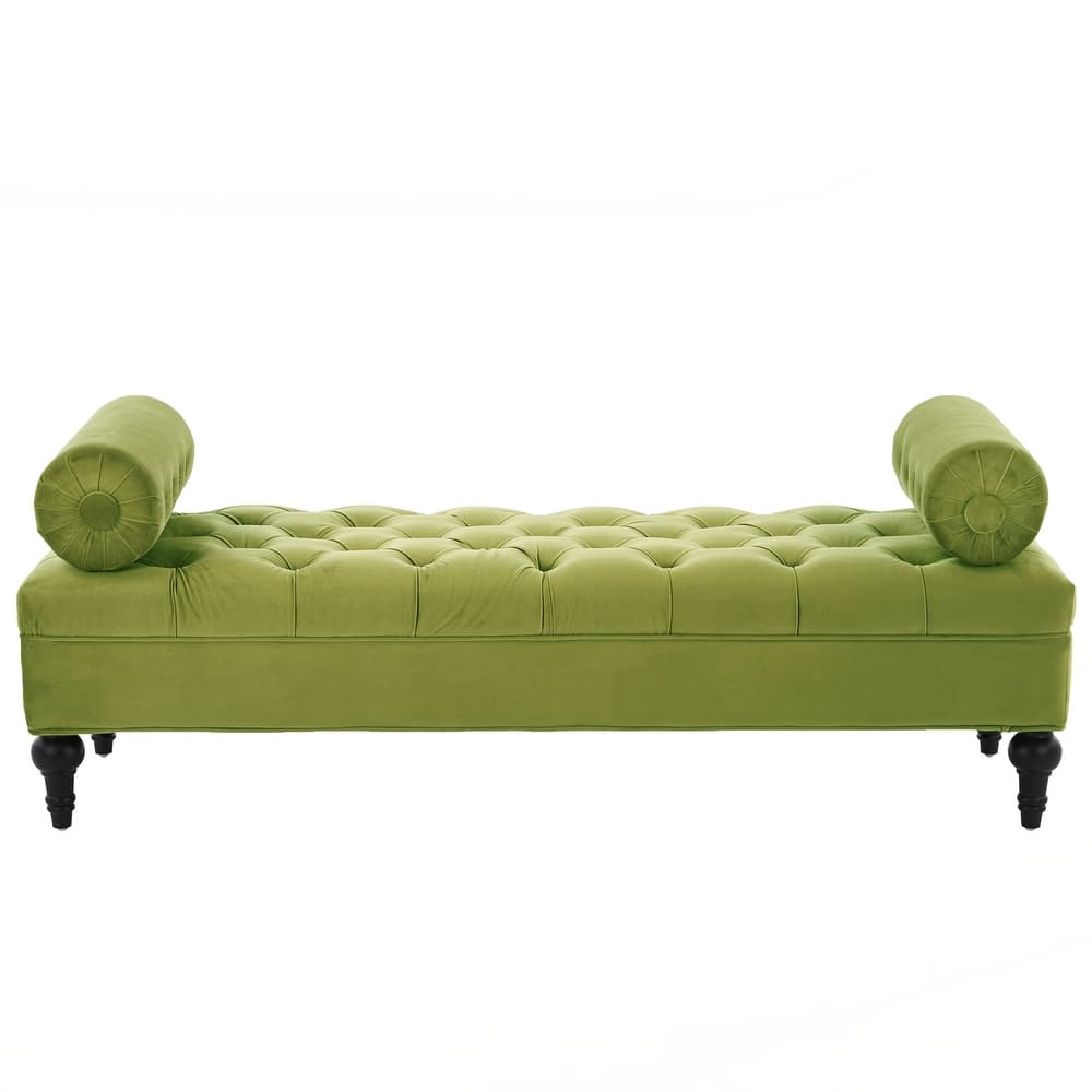 Comfy Upholstered Footstool,Ottoman for Bedroom,Living Room, Entryway