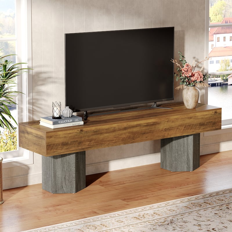 TV Stands for TVs up to 55''/65''/70", TV Media Entertainment Center for Living Room / Bedroom - 62.99" W × 15.75" D × 21.65" H