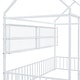 preview thumbnail 6 of 23, Twin Size Metal Bed House Bed Frame with Fence and Shelves
