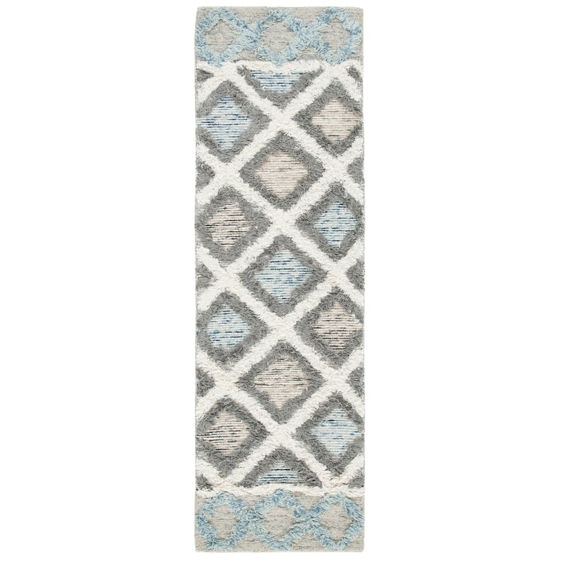 SAFAVIEH Handmade Kenya Genowefa Modern Wool Rug