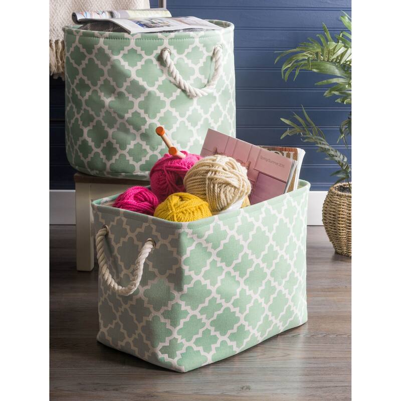DII Lattice Decorative Storage Bin