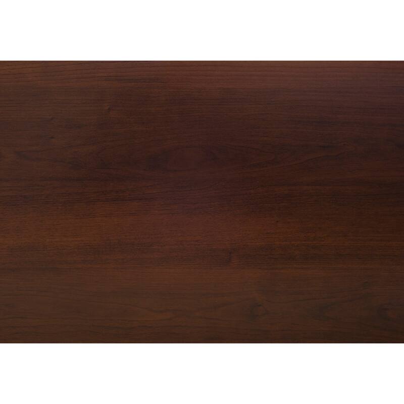 42" Contemporary TV Stand, Dark Walnut, Open Shelves, Media Entertainment Center, Storage Console