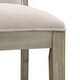 preview thumbnail 26 of 43, Set of 2 Counter Height Bar Stool, Fabric Upholstered Accent Chair, Wooden Frame Island Dining Chair, Bistro High Bar Chair