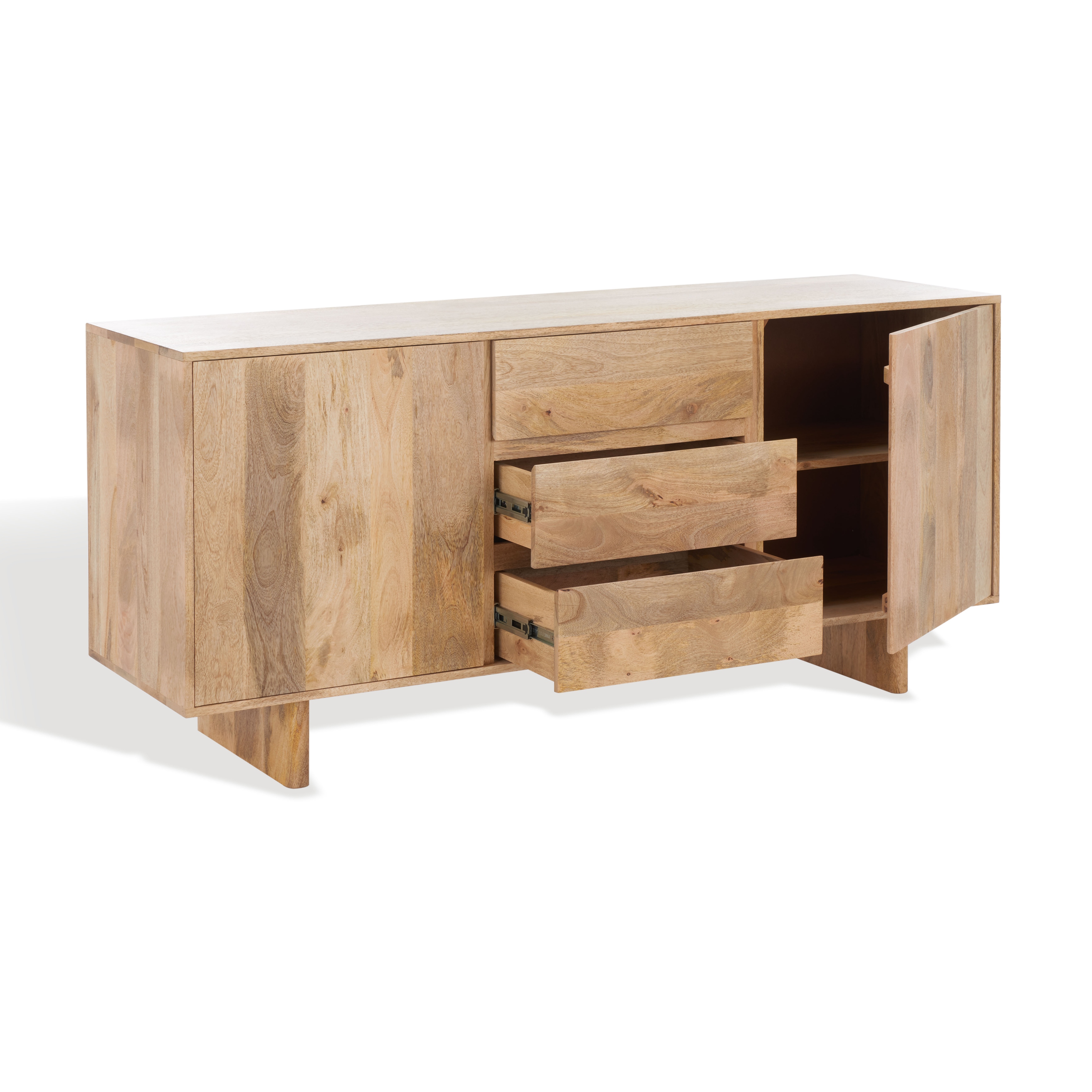 SAFAVIEH Couture Zhanat Natural Wood Sideboard - 63