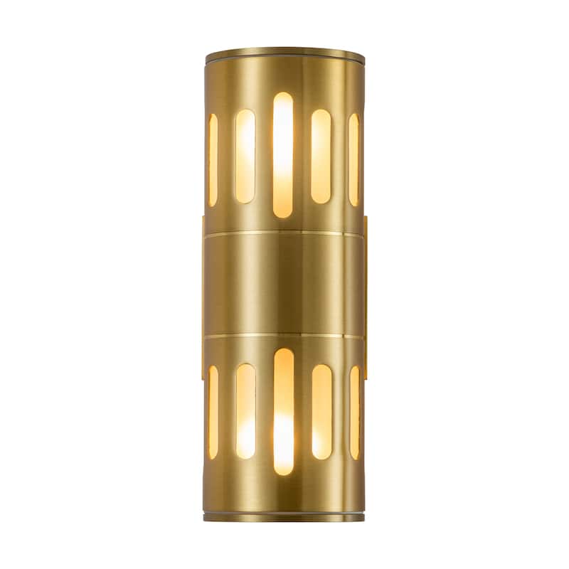 C Cattleya Die-cast Aluminum Cylinder Outdoor Wall Sconce