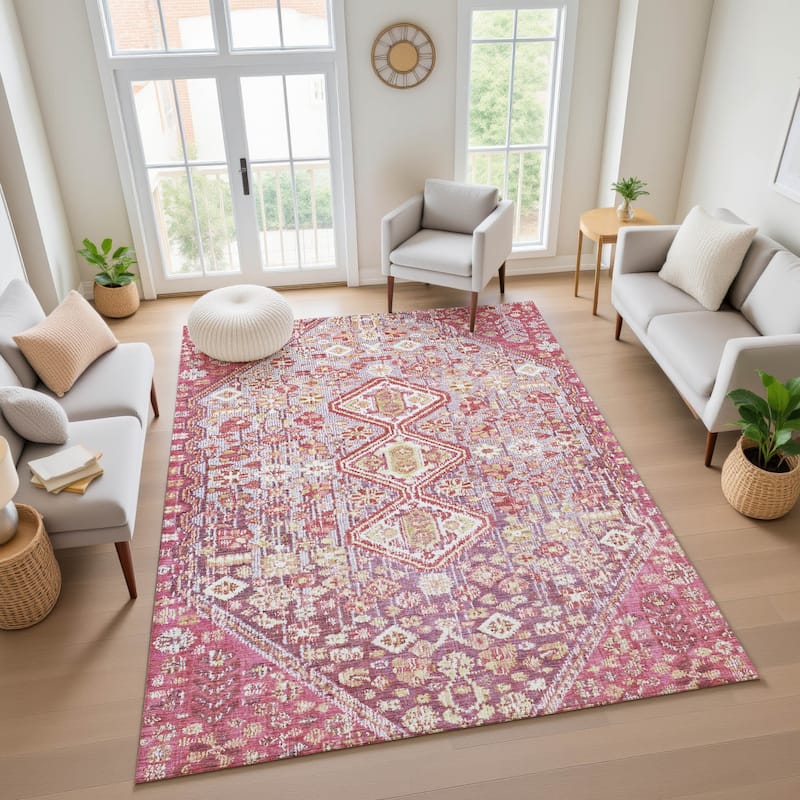 Premium Washable Super Soft Traditional Global Mayfield Rug