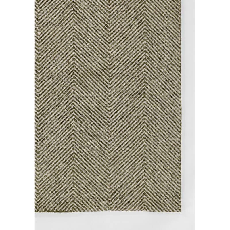 Momeni Charles Hand-tufted Wool Chevron Pattern Area Rug