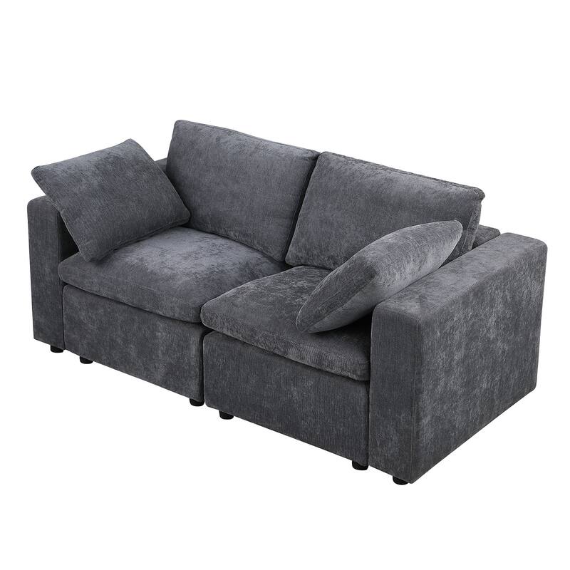 Modular Sectional Sofa, Convertible U Shaped Sofa Couch, Modular Sectionals with Ottomans