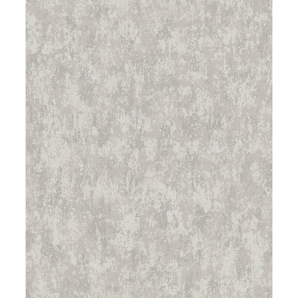 A-Street Prints Haliya Silver Metallic Plaster Wallpaper