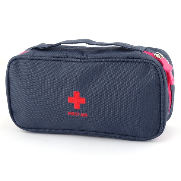 Outdoor Camping Travel Oxford Cloth First Responder Aid Rescue Storage Bag Blue