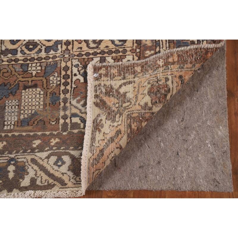 Garden Design Bakhtiari Persian Vintage Rug Hand-knotted Wool Carpet - 5'4" x 9'6"