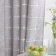 preview thumbnail 18 of 38, No Hook Geometric Tassels Shower Curtain with Snap-in Liner