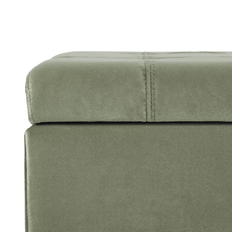 Mission Tufted Fabric Storage Ottoman Bench by Christopher Knight Home