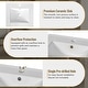 preview thumbnail 81 of 139, GDFStudio - Lisa 20" Freestanding Bathroom Vanity with Ceramic Sink, Soft-Close Door & Storage Rack