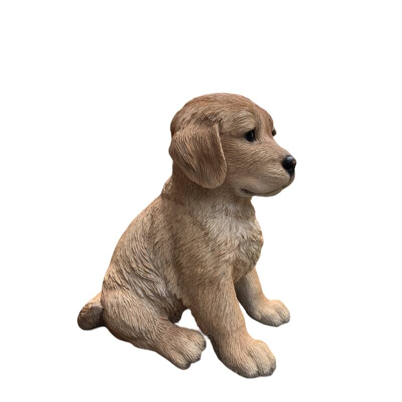 Golden Retriever Puppy Garden Statue - 10.5"