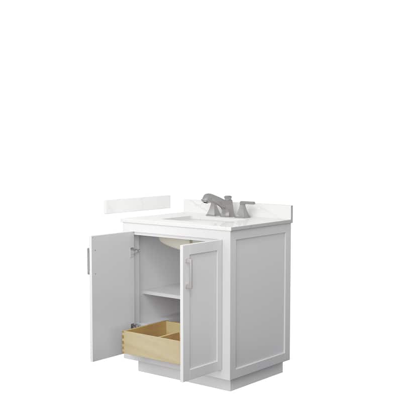 Miranda 30-inch Single Vanity, Quartz Top