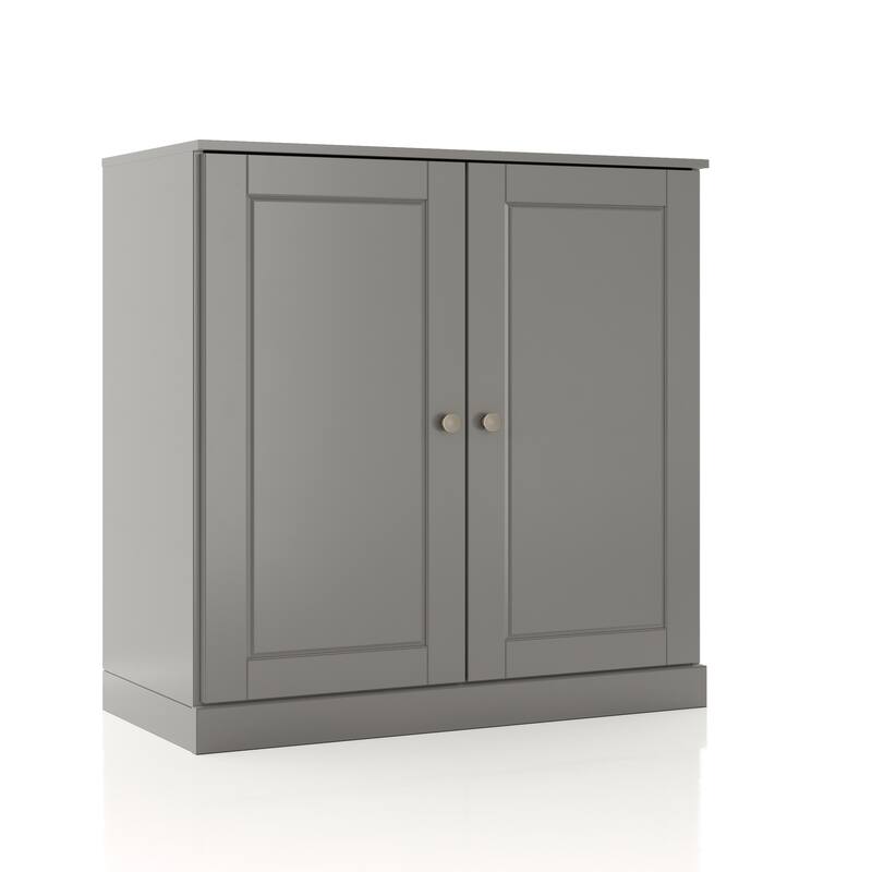Palace Imports 100% Solid Wood 32" Bathroom Cabinet with Solid Doors, 2-Drawers and Adjustable Shelves