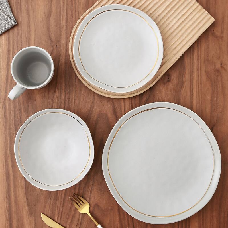 Stone Lain Clara Porcelain Dinnerware Set - 10.83 x 10.83