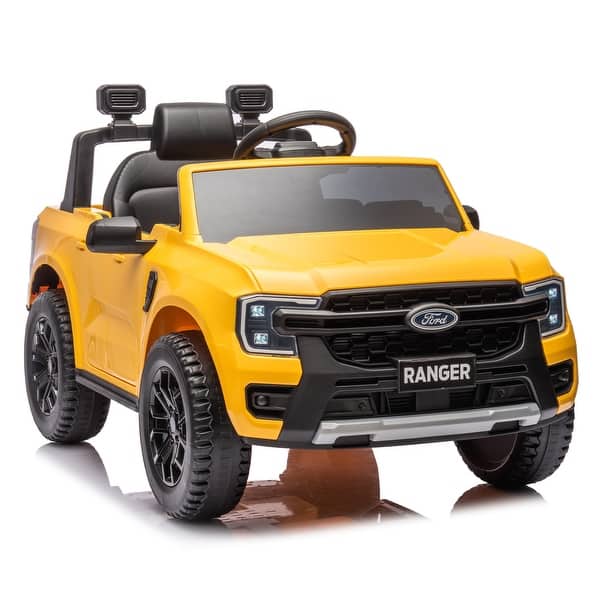 slide 2 of 35, Licensed Ford Ranger Ride-On Car for Kids, Bluetooth, MP3, and Remote Control