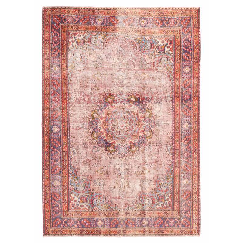 ECARPETGALLERY Hand-knotted Antalya Vintage Red Wool Rug - 5'9 x 9'0