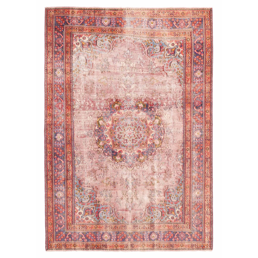 ECARPETGALLERY Hand-knotted Antalya Vintage Red Wool Rug - 5'9 x 9'0