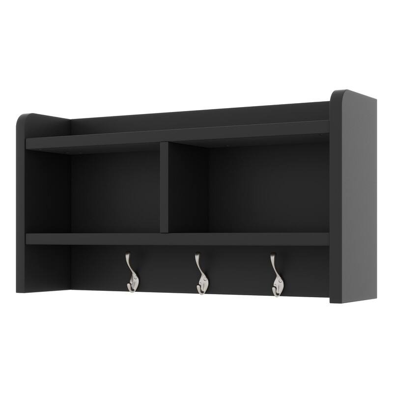 4-in-1 Detachable Hall Tree with Storage Cabinets and Hooks, Multifunctional Hallway Coat Rack with Drawers and Shoe Bench