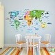 preview thumbnail 6 of 6, Walplus Colorful World Map Wall Sticker Decal Kids Nursery Decor Decal