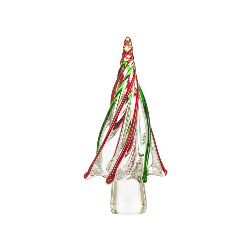 Glitzhome Table Decor Glass Christmas Tree