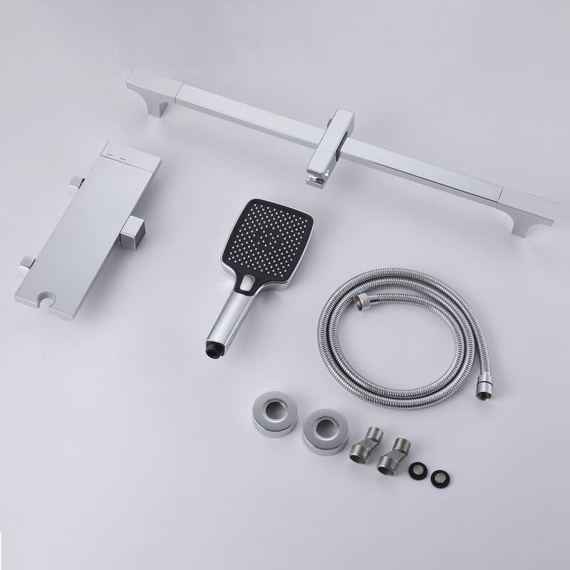 Wall Mounted Tub & Shower Faucet With Handshower Head And Rough in-Valve