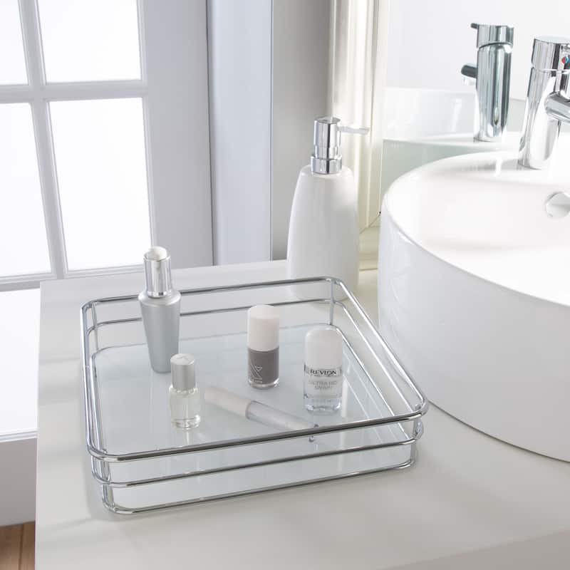 Elle Décor Limoges Collection Square Vanity Tray