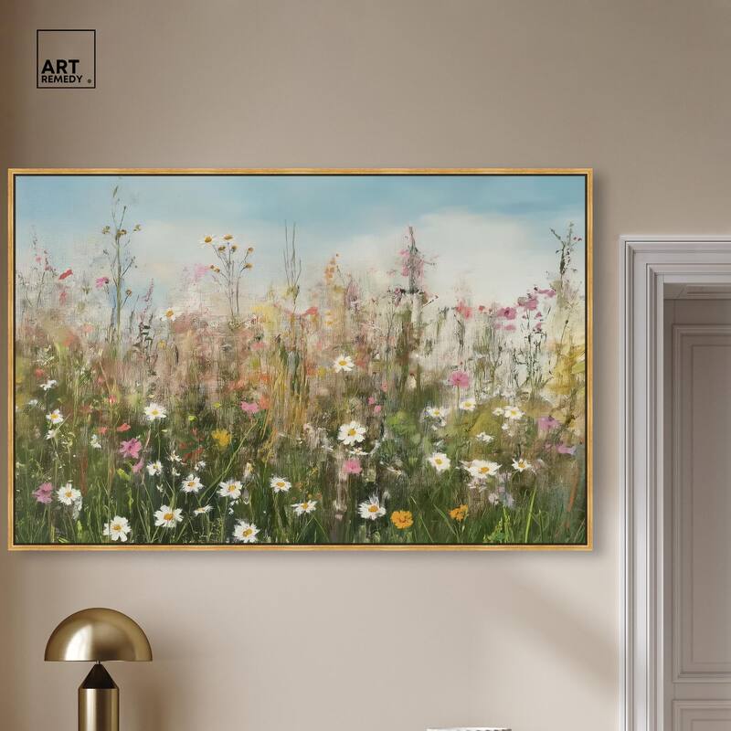 Glimmering Glade Garden I Canvas by Art Remedy