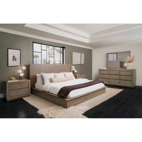 Abbyson Resto 5 Piece Weathered Grey Bedroom Set