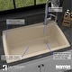 preview thumbnail 13 of 64, Karran Drop-In Quartz Composite 34 in Single Bowl Kitchen Sink with Accessories