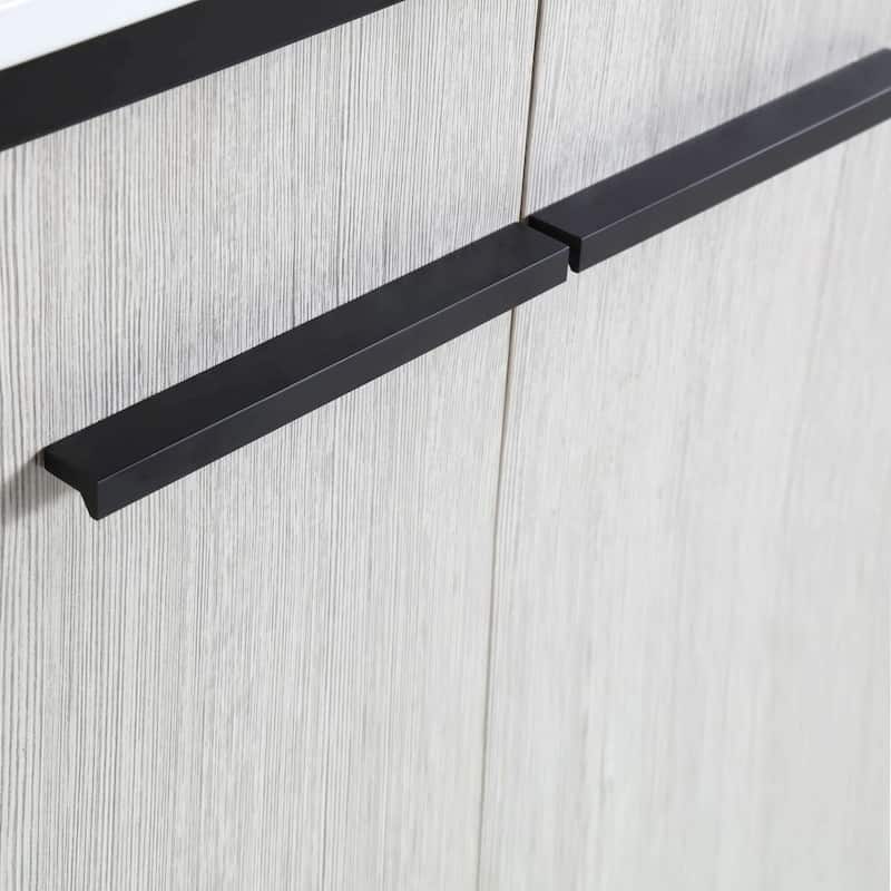 Vdara 24" Silver Gray Bathroom Vanity Cabinet Set