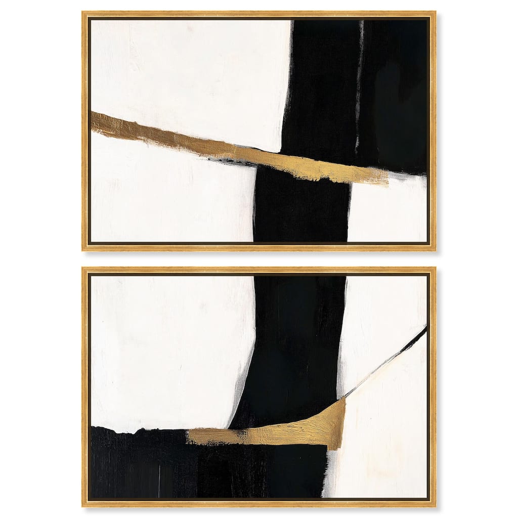 Weight of Black II Canvas Set of 2 by Art Remedy