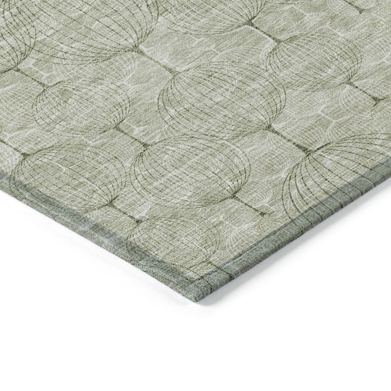 HomeRoots Geometric Transitional Rectangle Outdoor Rug
