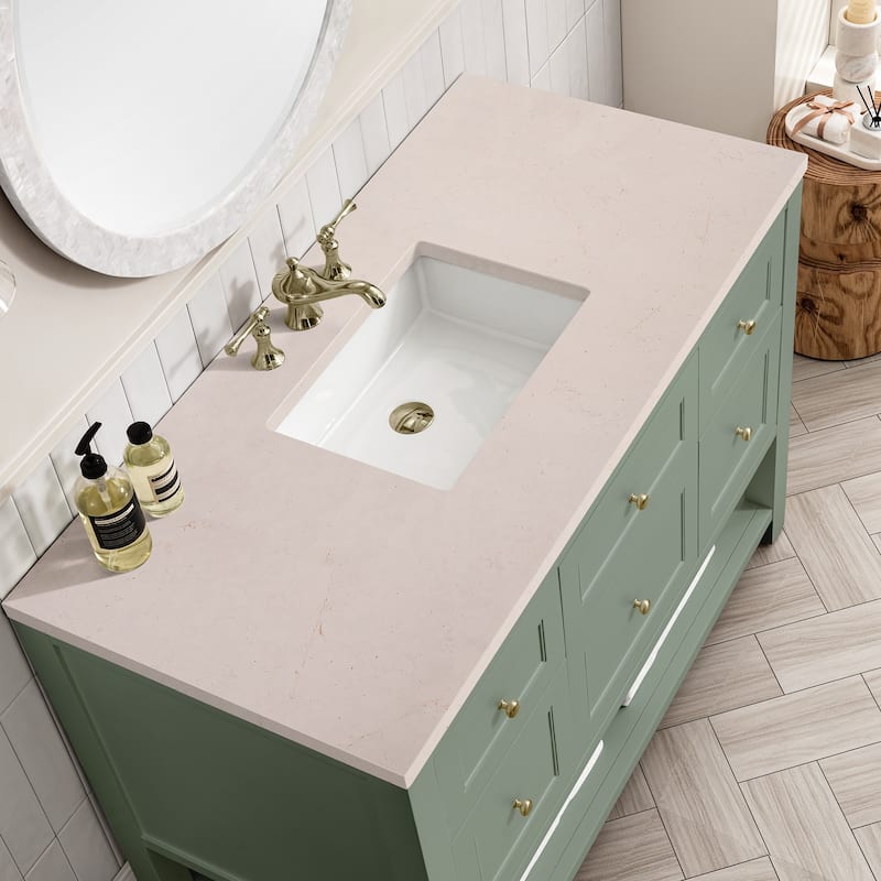James Martin Vanities Breckenridge 48" Single Vanity, Smokey Celadon
