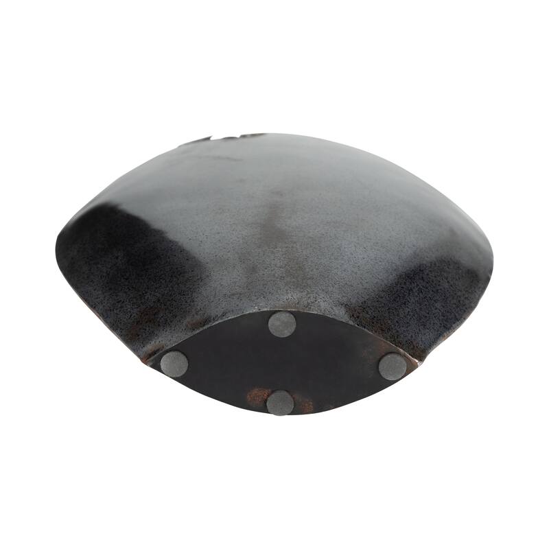 Sagebrook Home's Metal Chipped Vase, 14" Black Elegance, Timeless Design for Home Ambiance, Exclusive Vase Collection