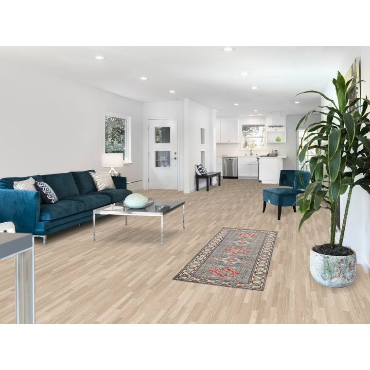 Geometric Grey Kazak Oriental Runner Rug Hand-Knotted Wool Carpet - 2'2" x 5'11"