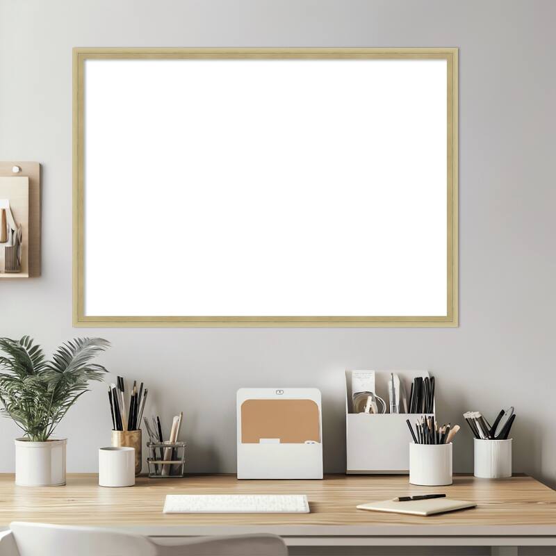 Amanti Art Lucie Black Framed Dry Erase Magnetic Board