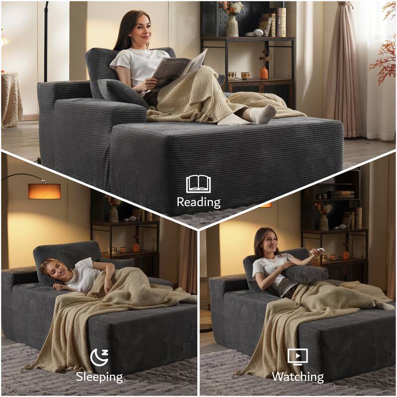 ​​OVIOS Modern Minimalist No-Assembly Living Room Set​