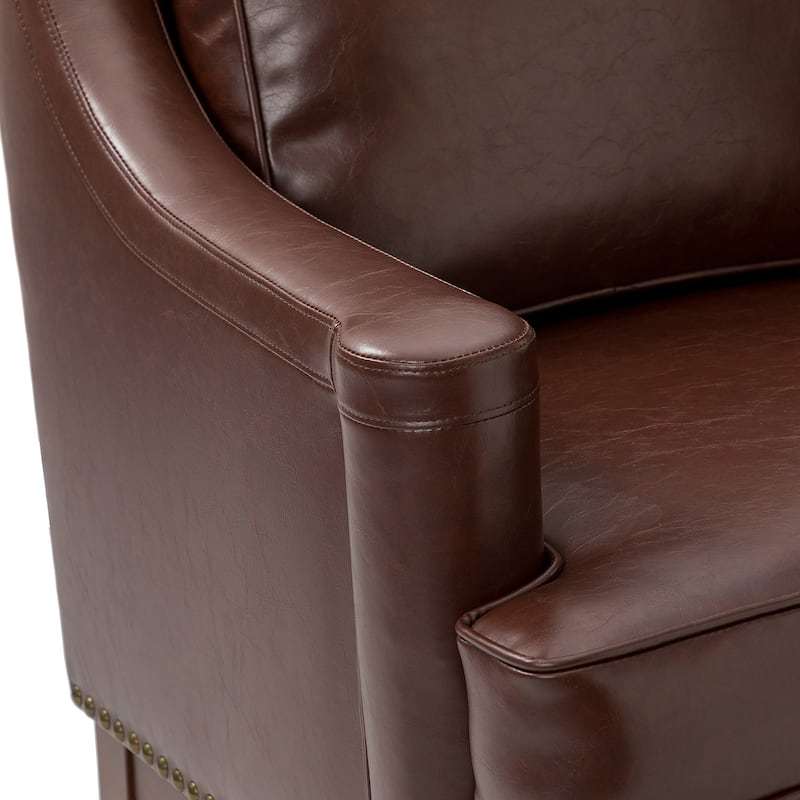 Etienne Comfy Living Room Armchair with Apron Design by HULALA HOME