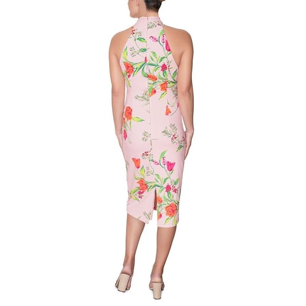 rachel roy hot pink dress Women's Harland Floral Print Midi Size Small - Bed Bath & Beyond Trendy Knitted Midi Dress