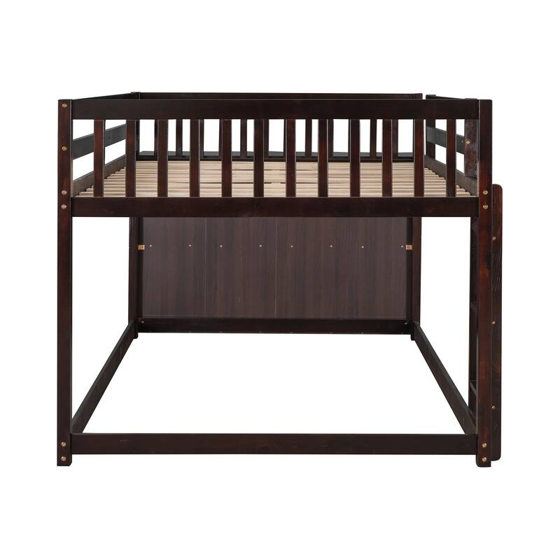 Bunk Bed with 4 Drawers and 3 Shelves